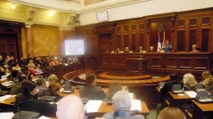 24. januar 2013. Učesnici javnog slušanja o jednogodišnjoj primeni Zakona o socijalnoj zaštiti